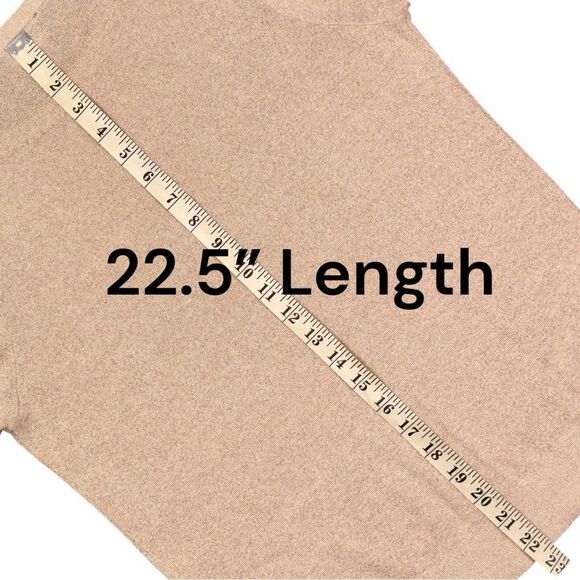 Express Metallic Gold Ruched Sleeve Blouse Sz M - Picture 10 of 10